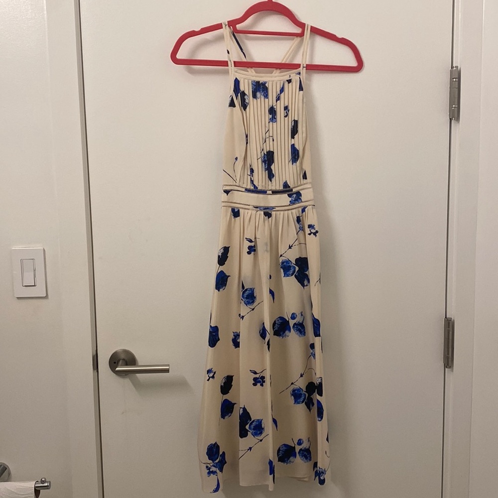 Club Monaco Floral Ink Print Dress